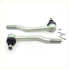 Silver metal steering knuckle assemblies with black rubber boots and hardware for nissan datsun 720 ute 1980-1986