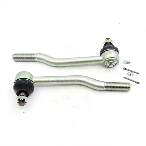 Silver metal steering knuckle assemblies with black rubber boots and hardware for nissan datsun 720 ute 1980-1986