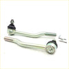 Silver metal inner tie rod ends with black rubber bushings and threaded ends for nissan datsun 720 ute 1980-1986