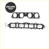 Black rubber intake manifold gaskets with multiple circular openings and bolt holes for toyota 3sge 1989+