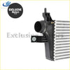 Black plastic and metallic intercooler with ribbed core for toyota hilux fortuner 2016-2021