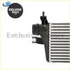 Black plastic and aluminum ribbed core intercooler assembly for Toyota Hilux Fortuner 2016 to 2021