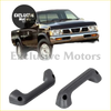 Black plastic interior armrest door pull handle grips in grey for nissan d21 pickup trucks set of 2