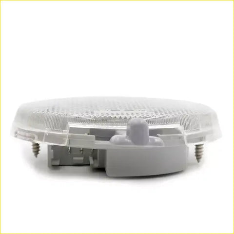 Interior dome light 12v for Datsun Nissan 510 with clear textured plastic dome gray base and mounting screws
