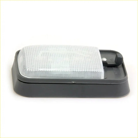 Gray plastic interior dome light for toyota hilux 1988-1997 with translucent textured diffuser panel