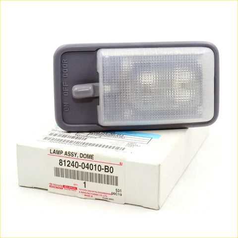 Gray plastic interior dome light for toyota hilux ln85 ln166 sr5 mighty x 1988-2005 with clear lens and on off door switch