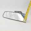 Gray metallic interior rear view mirror with rectangular reflective surface and bracket for toyota hilux ute 1988-1997