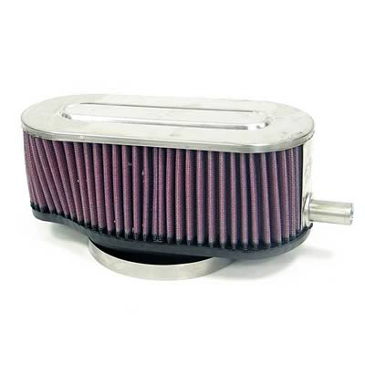 K&N Air Filter Flame Arrestor - Oval Flange Oval Tapered
