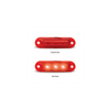 LED Autolamps Super Small Rear Marker Lamp Red 58x16x13mm