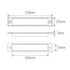 LED Autolamps Indicator Lamp Slimline Amber 130 x 25mm