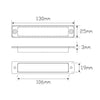 LED Autolamps Slimline Stop/Tail LED Lamp 12V w/Red Lens
