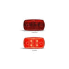 LED AutoLamps Rear Marker Red 120x69x20mm 12-24V 69RM