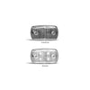 LED AutoLamps Front Marker White 120x69x20mm 12-24V 69WM