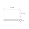 LED Autolamps Reflector Amber Self Adhesive (Pack of 100)