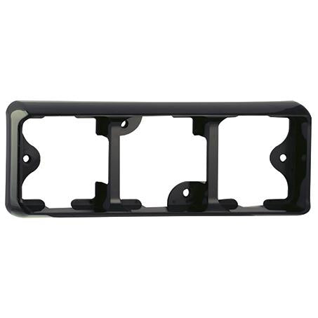 LED Autolamps Black Bracket Triple (Suits 80 Series