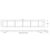 LED Autolamps Emergency Light Bar Amber LED with Clear