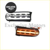 Chrome finished led side marker lights with amber glow for toyota fj cruiser daytime running lights 2008-2021