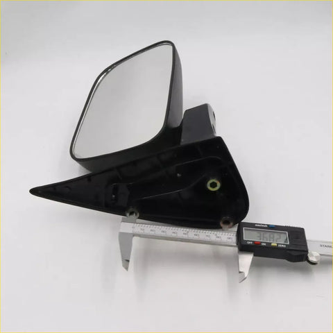 Black plastic led door mirror with rectangular reflective surface and mounting bracket for toyota hilux 1997-2006