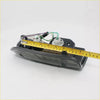 Back view of black plastic led tail light assembly with wiring and mounting hardware for toyota hilux mk4 mk5