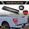 Black led tail light bar with clear lens featuring integrated white and red lights for 2007-2018 toyota tundra
