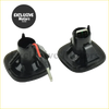 Black plastic car door handle switch assemblies with wiring for led turn signal on skoda fabia 2000-2015 back side view