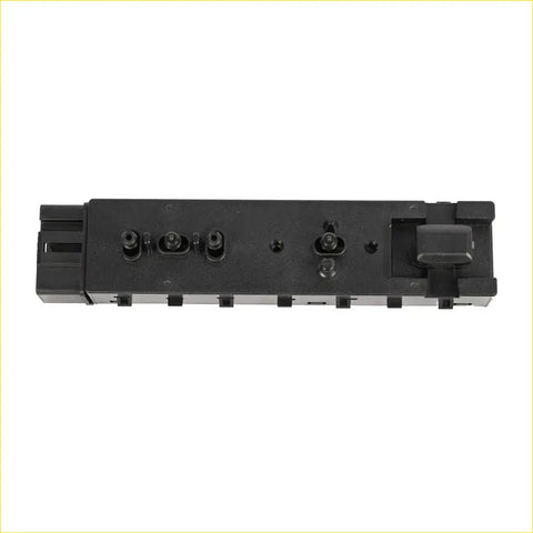 Black plastic left driver side 10 way power seat switch assembly with multiple buttons and lever for ford f150 explorer