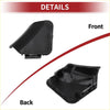 Black plastic left front tow hook cover cap for toyota highlander 2014-2019 front and back view shown