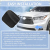 Black rubber left front tow hook cover for toyota highlander 2014-2016 designed for easy grille installation
