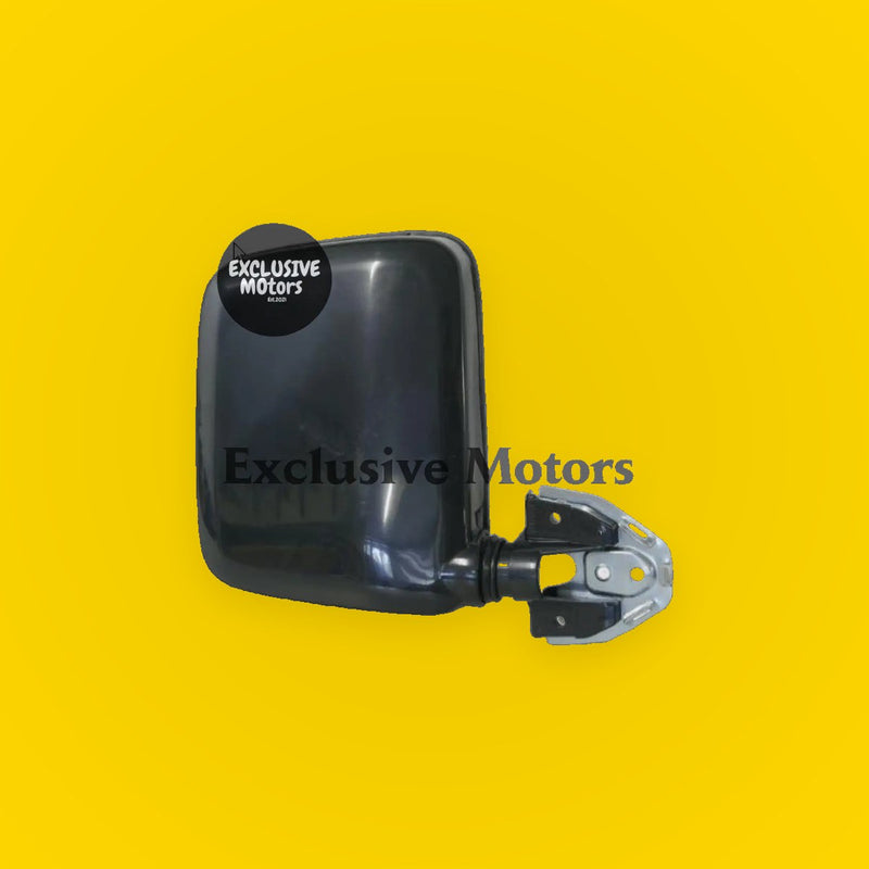 Left-Hand Mirror, Black, Manual Adjust for Nissan Navara D21