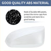 Left passenger side smooth white abs plastic mirror cover cap for toyota rav4 le 2019-2023 shown from back side