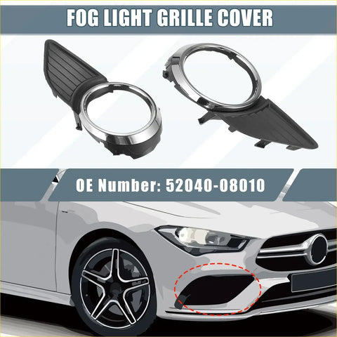 Left Right Fog Light Grille Covers for Toyota