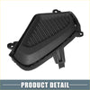 Black plastic left right fog light grille covers with ribbed texture and mounting brackets for toyota rav4 2019-2023