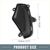 Backside of black plastic left right fog light grille covers with ribbed interior and mounting tabs for toyota rav4 2019-2023