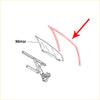 Red rubber lh front door glass run channel seal for toyota hilux 1988-1997 weatherstrip for car window