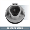 Gray plastic automotive bulb socket with black rubber gasket for light signal plug connector harness 4wd ute offroad