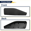 Black plastic lower door trim garnish for toyota c-hr 2017-2023 with molded mounting tabs back side view