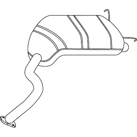 Redback PrExhaust Muffler M0503