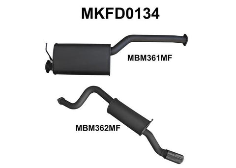 Manta 2.5" Catback Exhaust Quiet Fits Falcon FG 6Cyl XR6