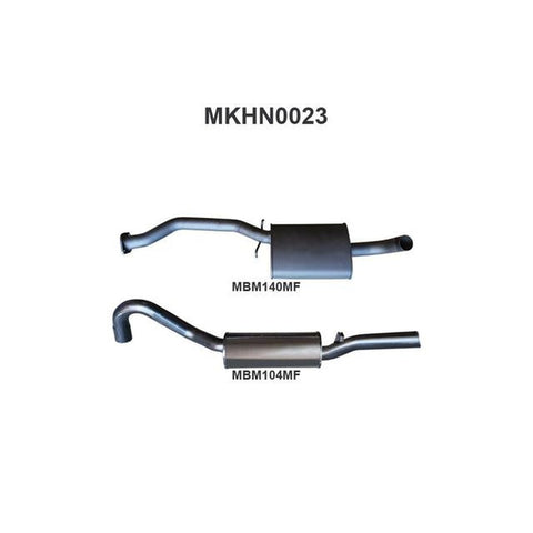 Manta 2.5" Cat Back Exhaust Quiet Fits VL Commodore 3.0L