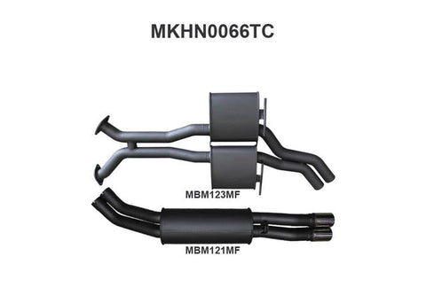 Manta 2.5" Dual Exhaust Cat Back Quiet Fits VP VR VS
