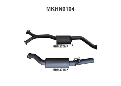 Manta 3" Cat Back Exhaust Quiet Fits VZ V6 Sedan