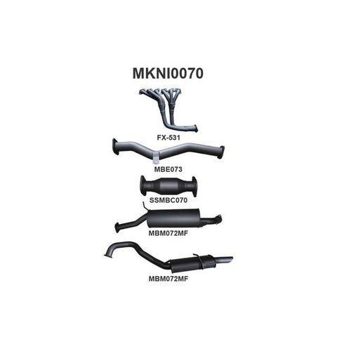 Manta 2.5" Exhaust With Extractor And Cat Quiet Fits