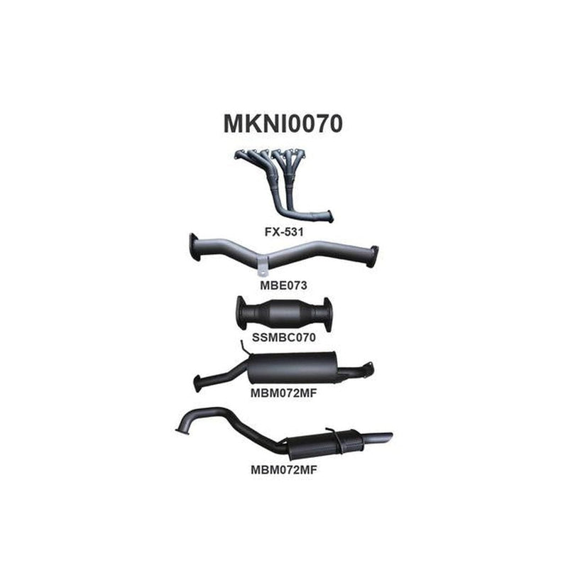 Manta 2.5" Exhaust With Extractor And Cat Quiet Fits