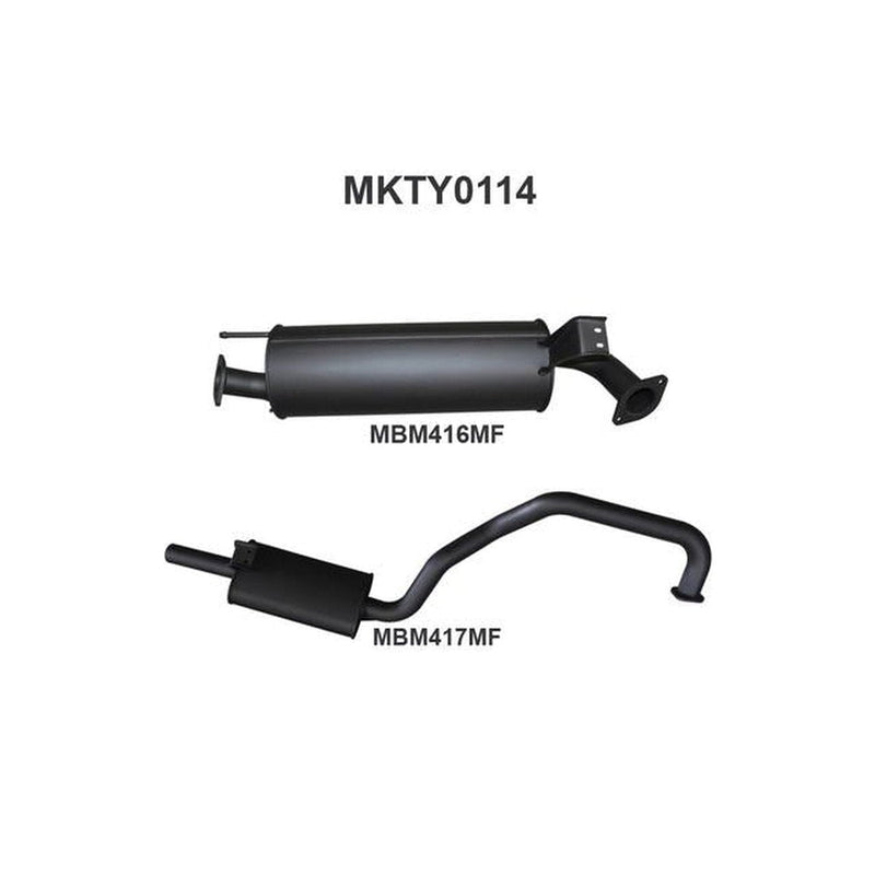 Manta 2.5" Exhaust Off Engine Pipe Quiet Fits FZJ105