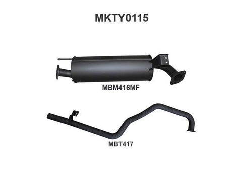 Manta 2.5" Exhaust Off Engine Pipe Fits FZJ105