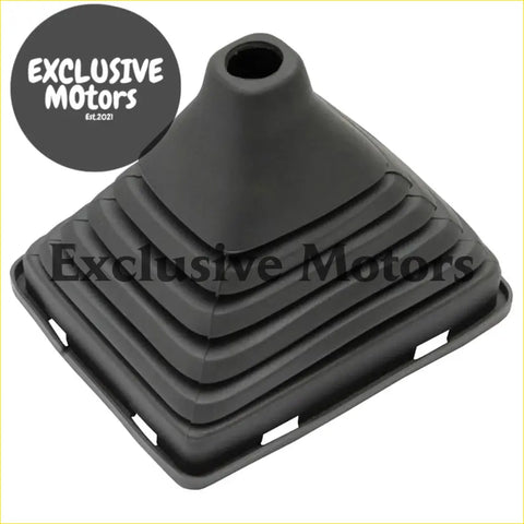 Black rubber manual shifter console upper boot with conical top and ribbed design for holden commodore vl 1986-1988