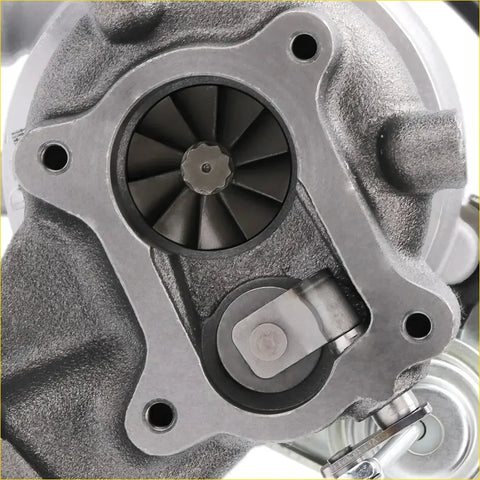 Gray metallic maxpeedingrods ct20 turbocharger with central turbine housing and mounting bolt holes for toyota hilux use
