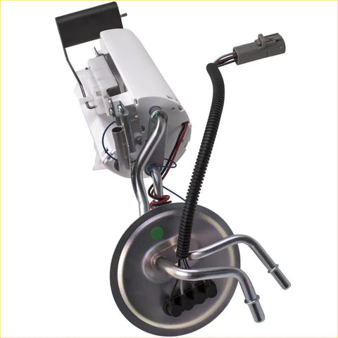 Maxpeedingrods electric fuel pump assembly for ford f150 f250 f350 white and metallic with black hose and connector