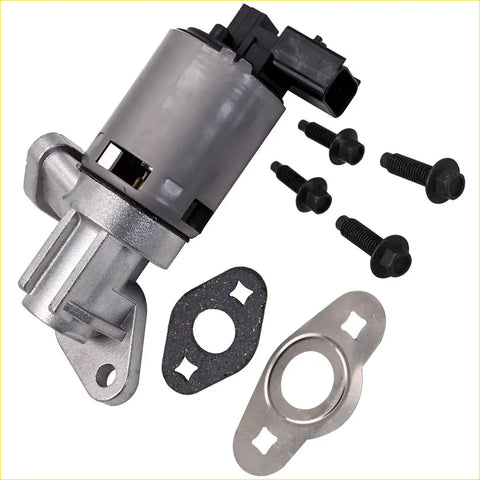 Silver metallic throttle body with black plastic connector and hardware for maxpeedingrods EGR valve Chrysler Pacifica Dodge