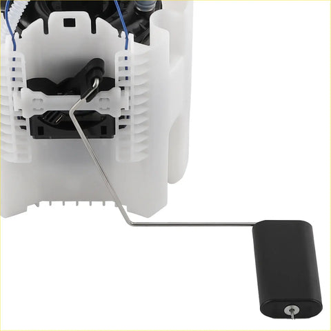 White plastic fuel tank assembly with black parts and metallic fuel level sender for maxpeedingrods chrysler 200 2015-2016